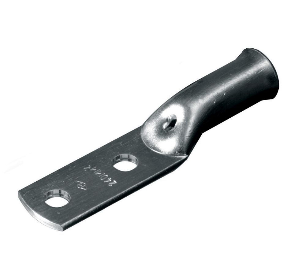 Terminal Cobre Estanhado a Compressão Dupla YA 185,00 mm² com 2 Furos M13,8