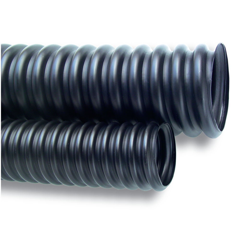 Duto Corrugado Kanalex PEAD Helicoidal com Arame com Fita 1.1/2" Preto Normatizado com 50 M