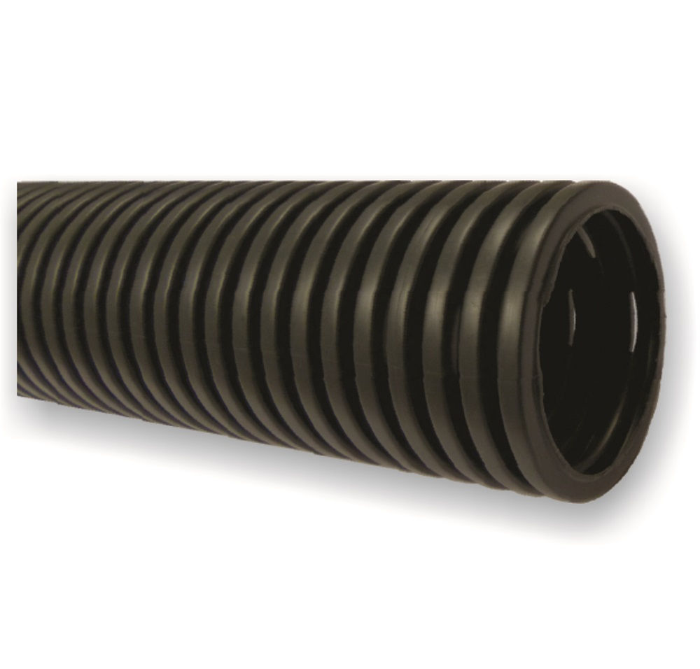 Tubo PEAD Corrugado 8"X6 M Kanadren Preto Drenagem