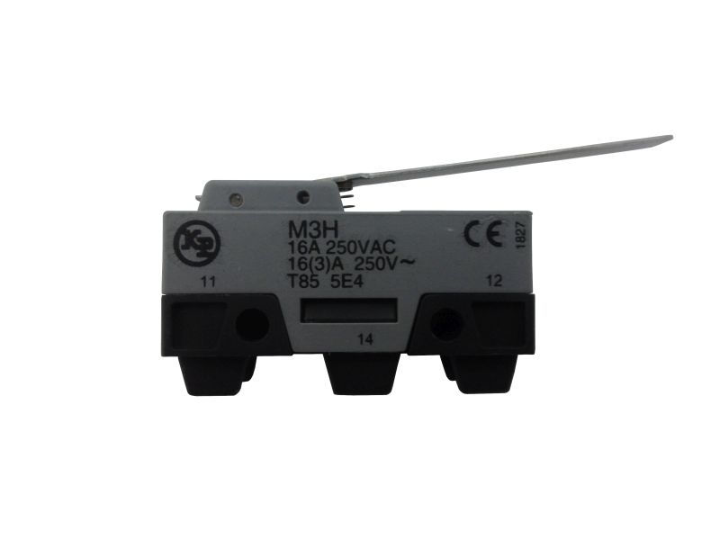 Fim de Curso Microrruptor M3H 16A 250VCA Corpo PVC Caixa Estreita com Hste Longa 1NA+1NF