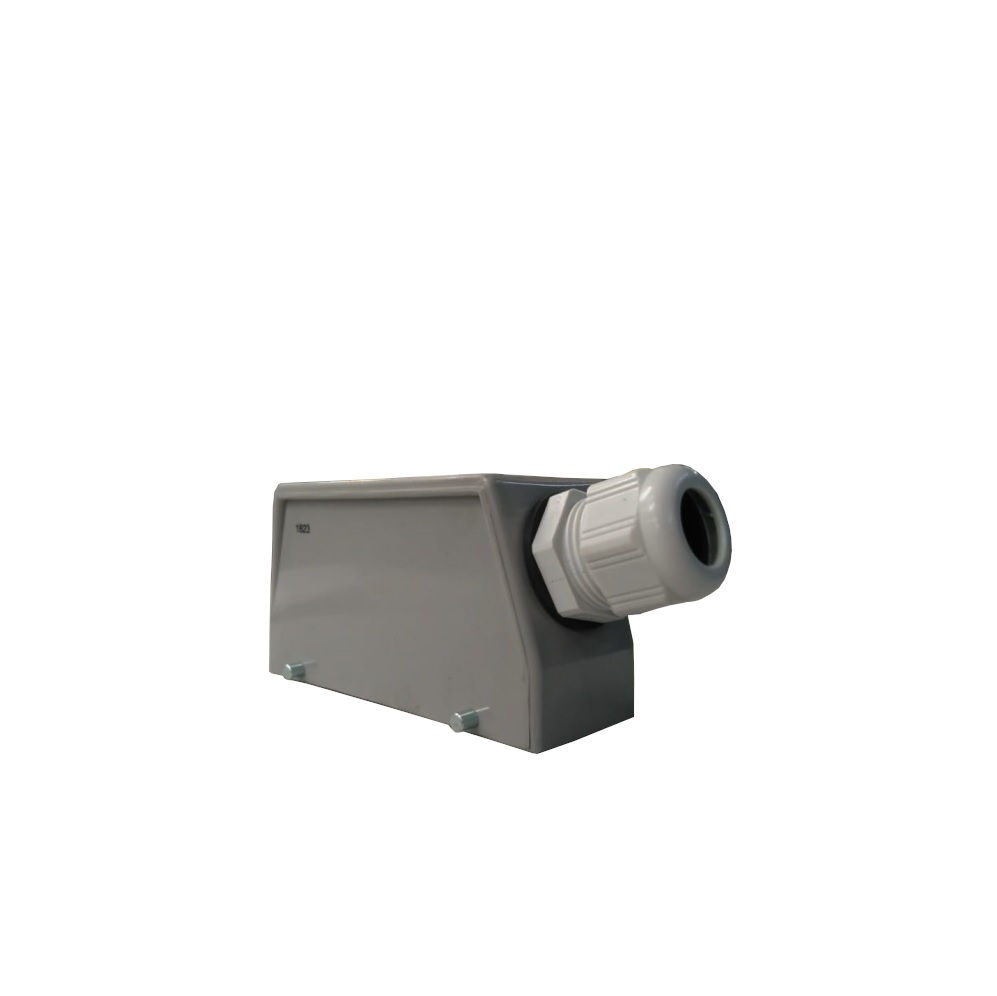 Carcaça Carcaça Plástica 2 Travas sem Mola 24 Polos 3A Saída Lateral Cinza IP44