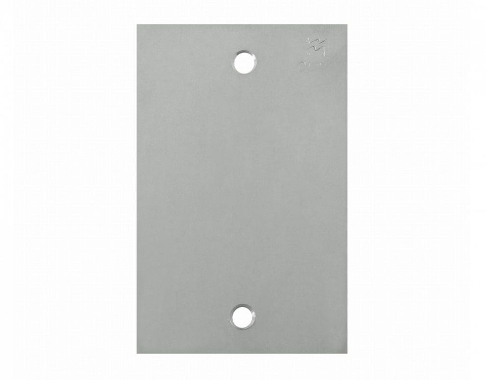 Placa Piso Unha INOX Cega 4x2 Padrão