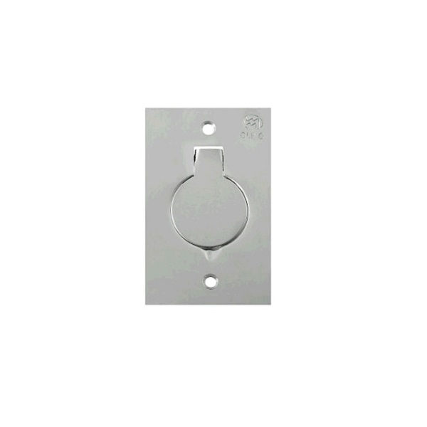 Placa Piso Unha INOX para 1 Tomada Redonda 4x2 Padrão