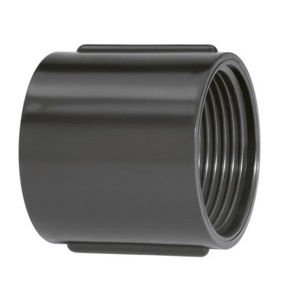 Luva PVC para Eletroduto 3" com Rosca BSP Preta