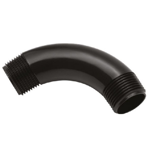 Curva 90G Curta PVC para Eletroduto 1/2" com Rosca BSP Preta
