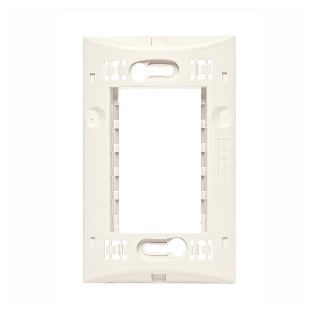 Suporte 3 Módulos para Placa PVC 4x2 Branco Brava