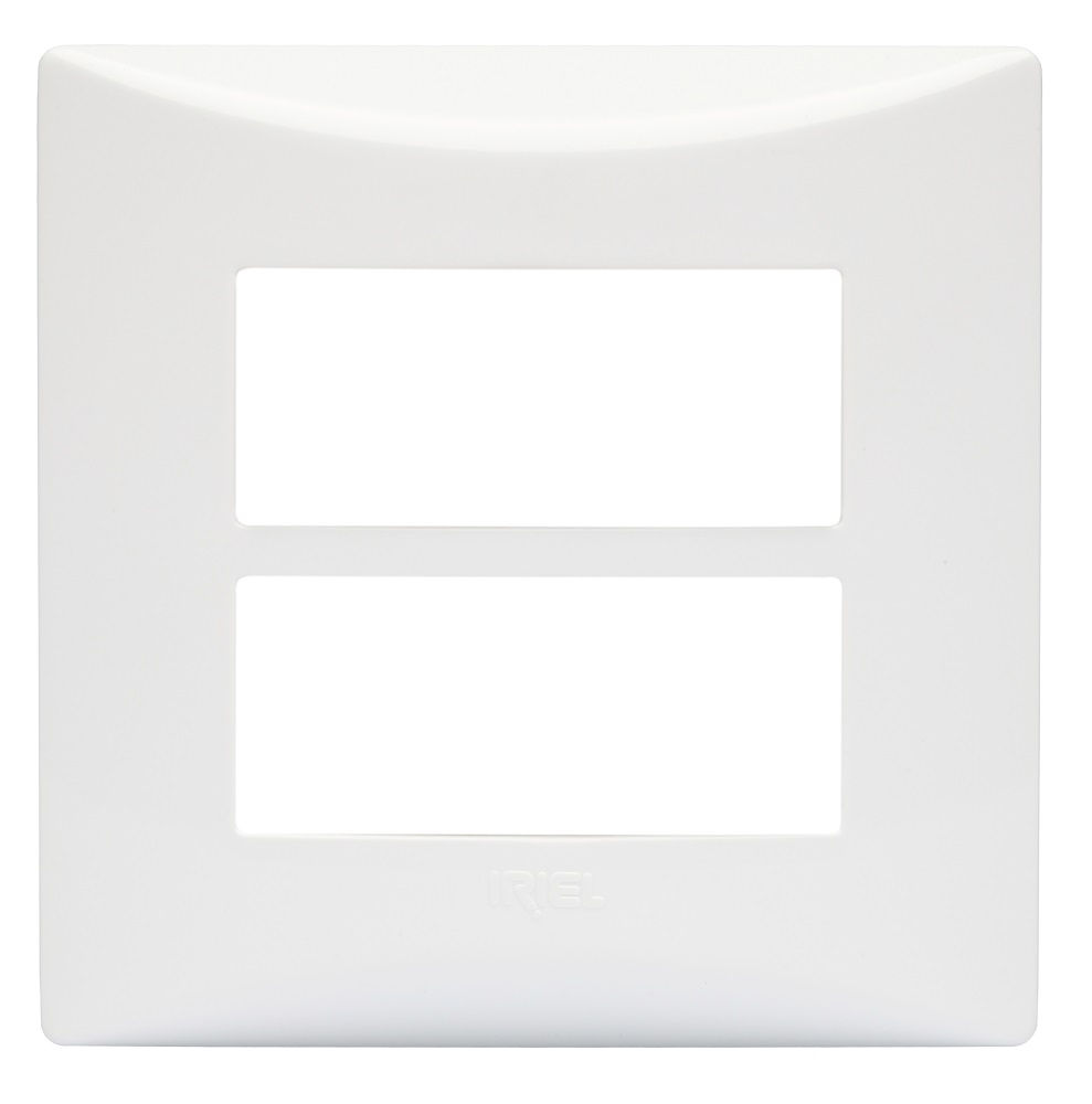 Caixa PVC Sobrepor para 2 Módulos Distantes Branca Sistema Brava com Tampa