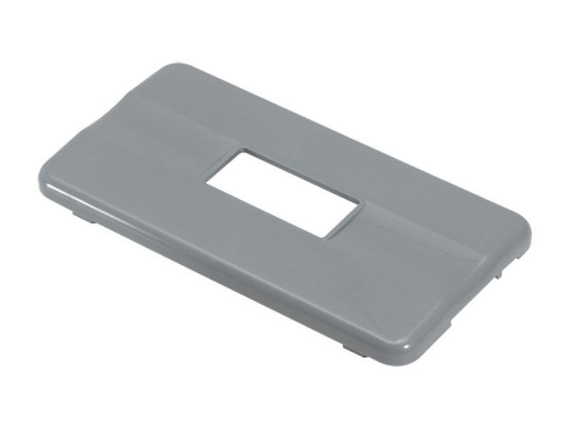 Tampa PVC para 1 Tecla para Condulete Cinza 1/2"-3/4" Fixação com Pressão