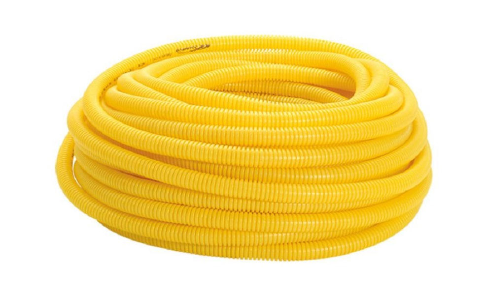 Conduíte Conduíte Corrugado Leve PVC 1" com 25 M Amarelo