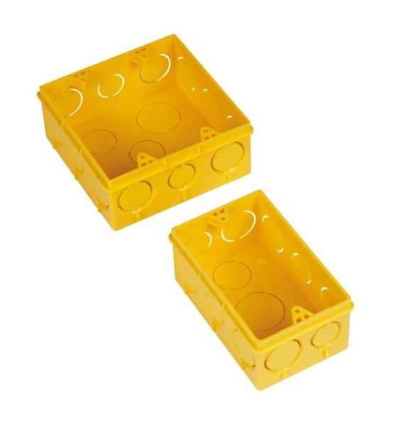 Caixa Derivação Embutir PVC 4x2 Fixo Amarela