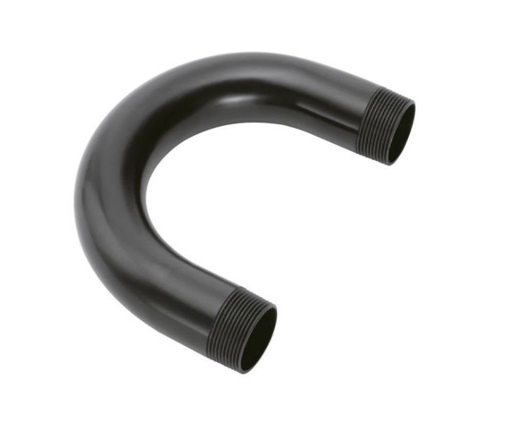 Curva 180G PVC para Eletroduto 3/4" com Rosca BSP Preta