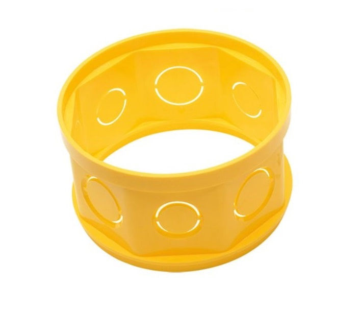 Caixa Prolongador Embutir PVC 4x4 Octogonal Amarela
