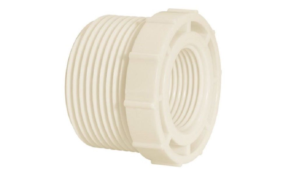 Bucha PVC Redução Rosqueável 1.1/4"X3/4" Classe 15 Branca Água Fria