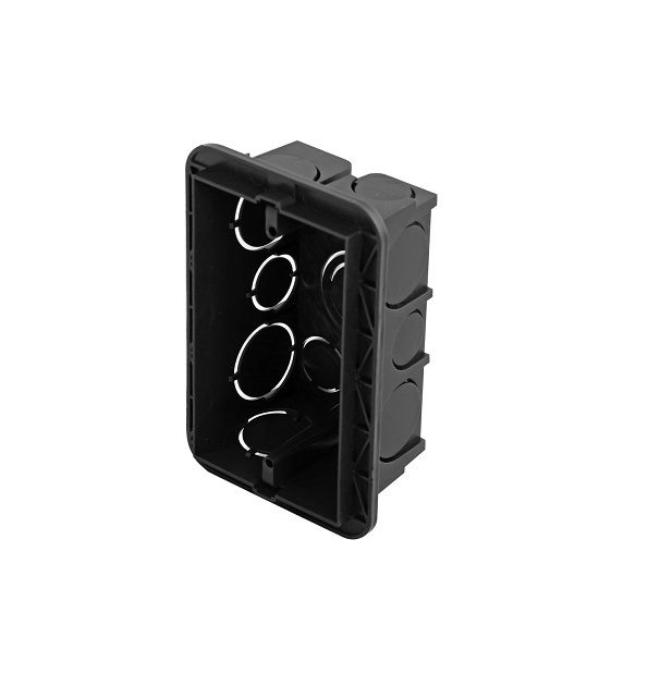 Caixa Derivação Embutir PVC 4x2 Fixo Preta