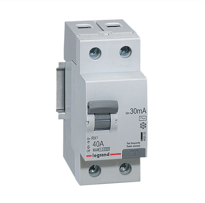 Interruptor dr Bipolar 6 KA 127/220VCA 25A 30 MA DIN Tipo AC Diferencial Residual