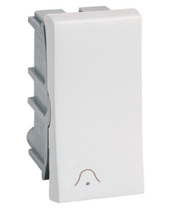 Módulo Módulo Pulsador Campainha 2A/250VCA PVC Branco Linha Pial PLUS