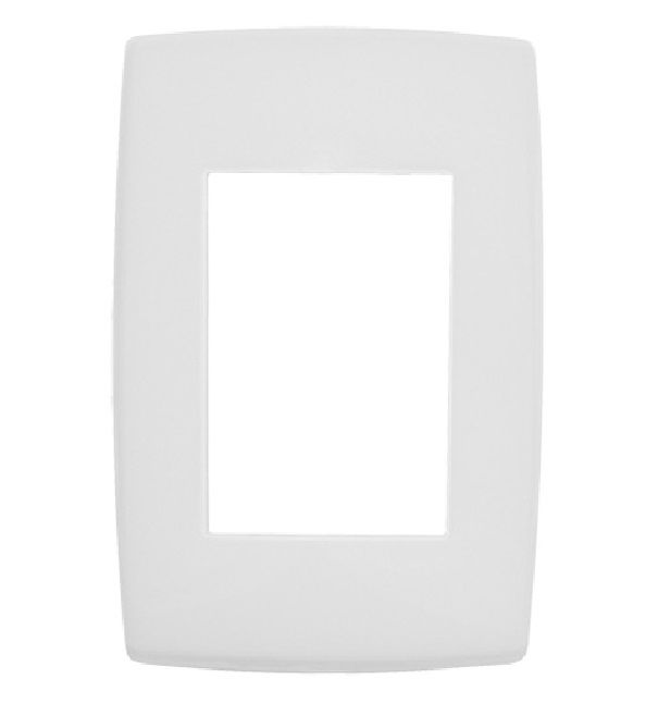 Placa PVC para 3 Módulos 4x2 Branca Pial PLUS