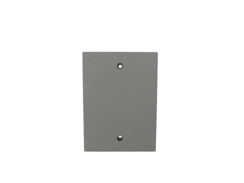 Placa PVC Cega 4x2 Cinza Aquatic