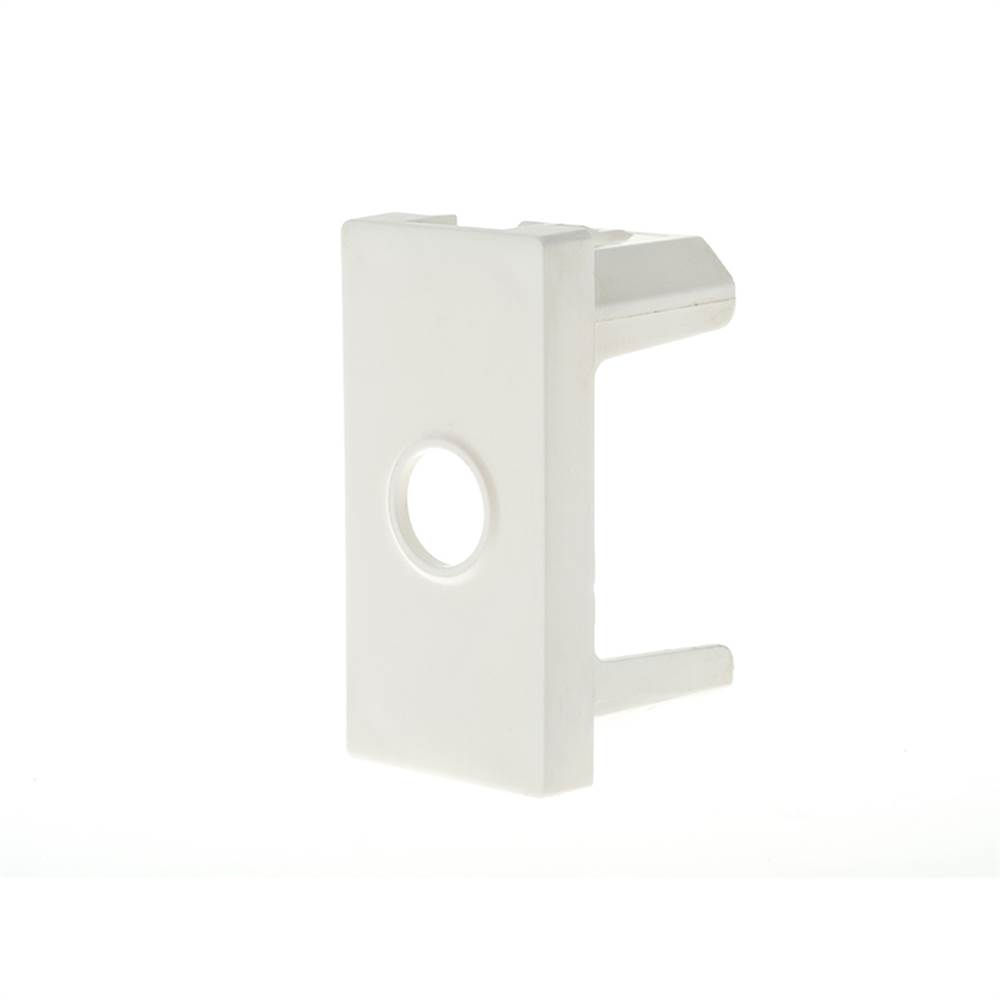 Módulo Módulo Passagem de Fio 1 Furo PVC Branco Linha Pial PLUS Mais