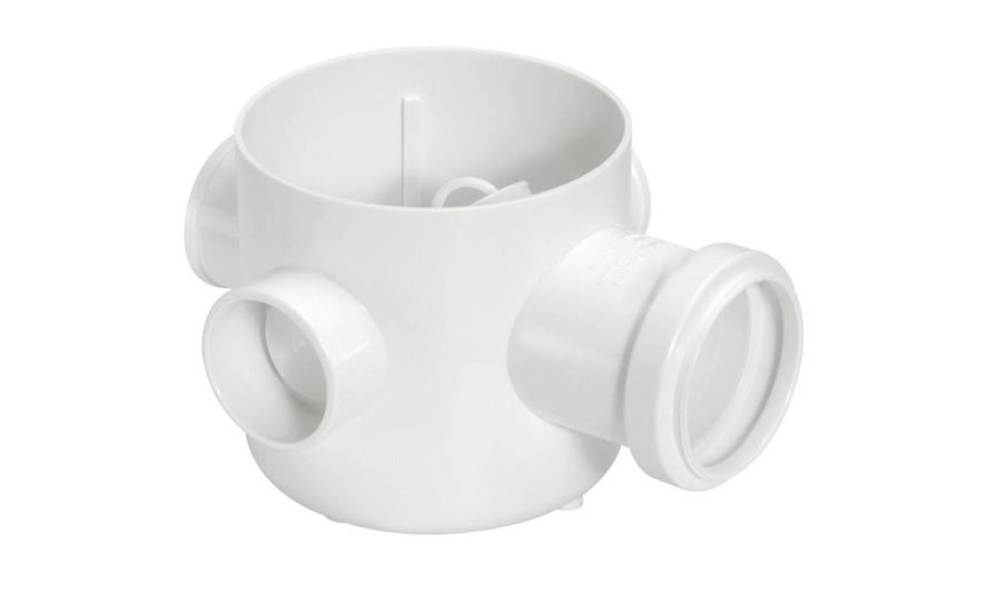 Corpo PVC para Caixa Sifonada 150x150x50 mm Classe 8 Branco Esgoto