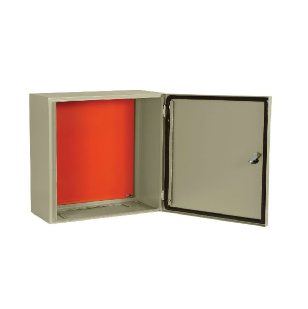 Quadro de Comando Metálico 200x200x120 mm sem Flange Bege IP64