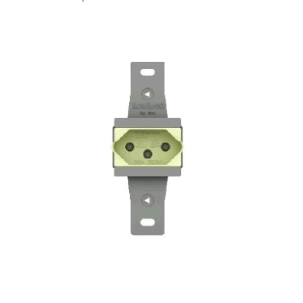 Tomada 2P+T Embutir Horizontal 20A/250VCA Fosforescente Tradicional sem Placa
