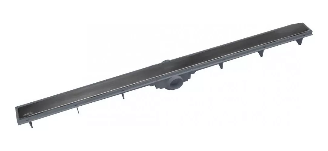 Grelha Inox Cega Retangular Sem Moldura 700MM Cromada Amanco Wavin