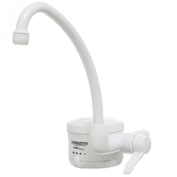 Torneira Elétrica PVC 4 Temperaturas para Parede 1/2" Branca Alta Loren Easy 220V/5500W