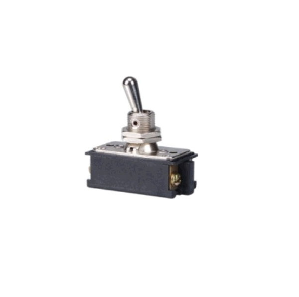 Interruptor Metálico Embutir Bipolar Alavanca 10A-250VCA Liga/Desliga Cromado