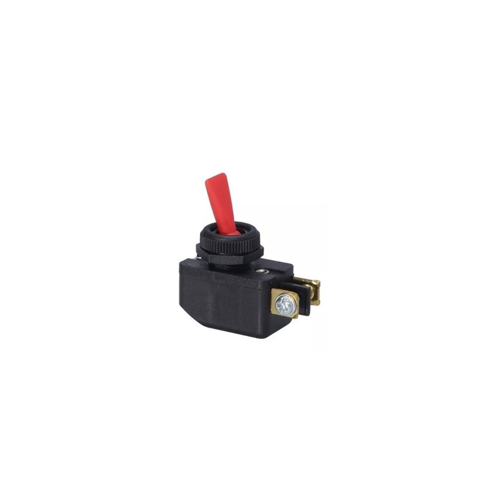 Interruptor Embutir Unipolar Alavanca 6A/120V Vermelho Margirius Liga-Desl/ PVC