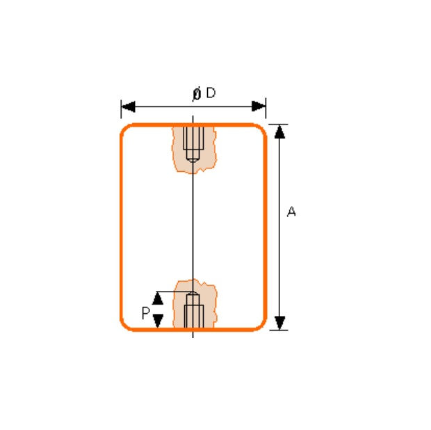 Isolador Epóxi Paralelo 30x30 mm 1/4" para Barramento