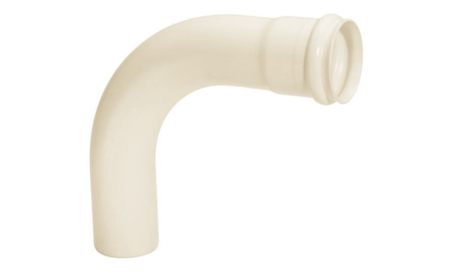Curva PVC 90G Longa 75 mm Classe 8 Branca Esgoto