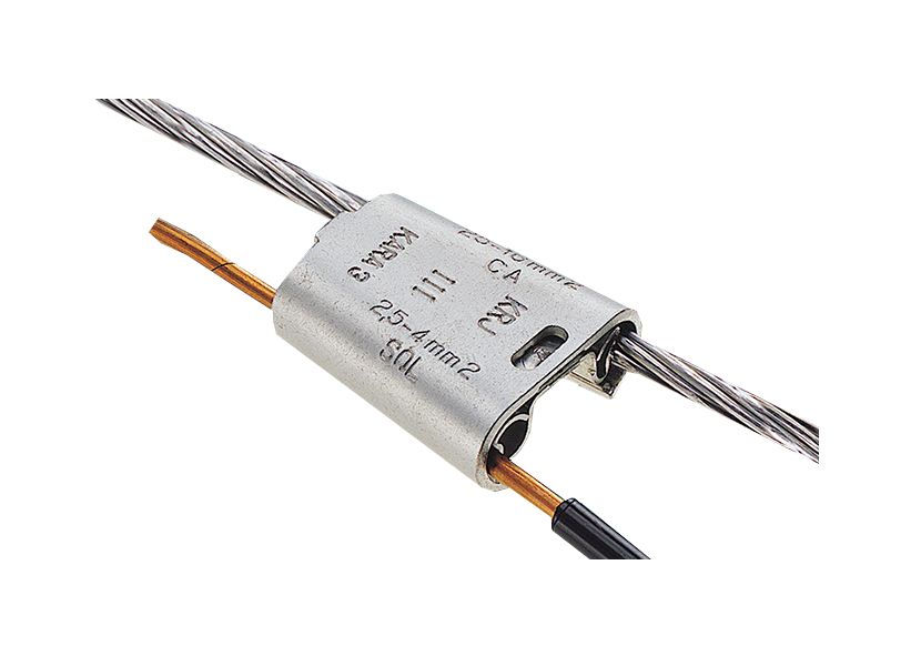 Conector Cunha Ramal Cobre Estanhado P-25,00 mm² D-16,00 mm² Verde Tipo II