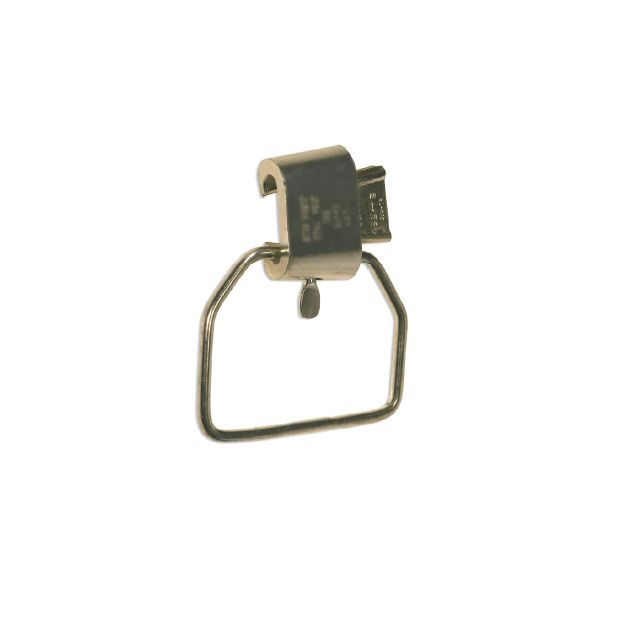 Conector Cunha Alumínio D-1/0-4/0AWG com Estribo Normal Azul Alta Tensão