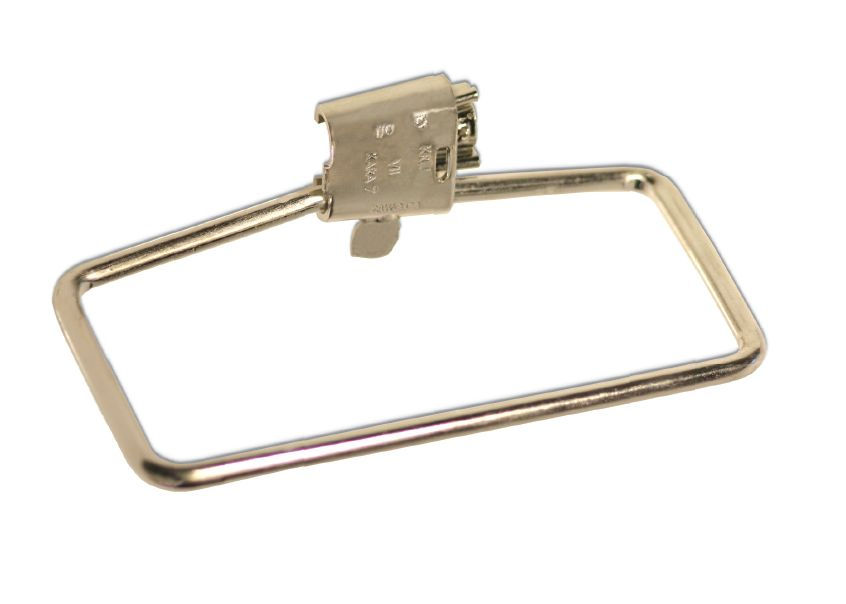 Conector Cunha Ramal Cobre Estanhado D-2-1/0AWG com Estribo Lateral Cinza