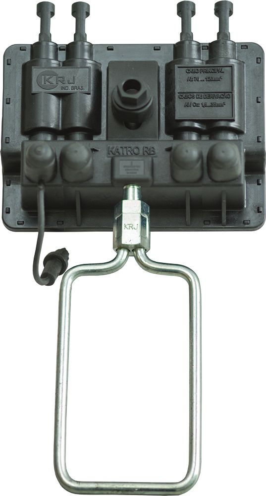 Conector Perfurante Derivação Cobre Estanhado P-70-150,00 mm² D-1,5-35,00 mm² com 4 Saídas Preto