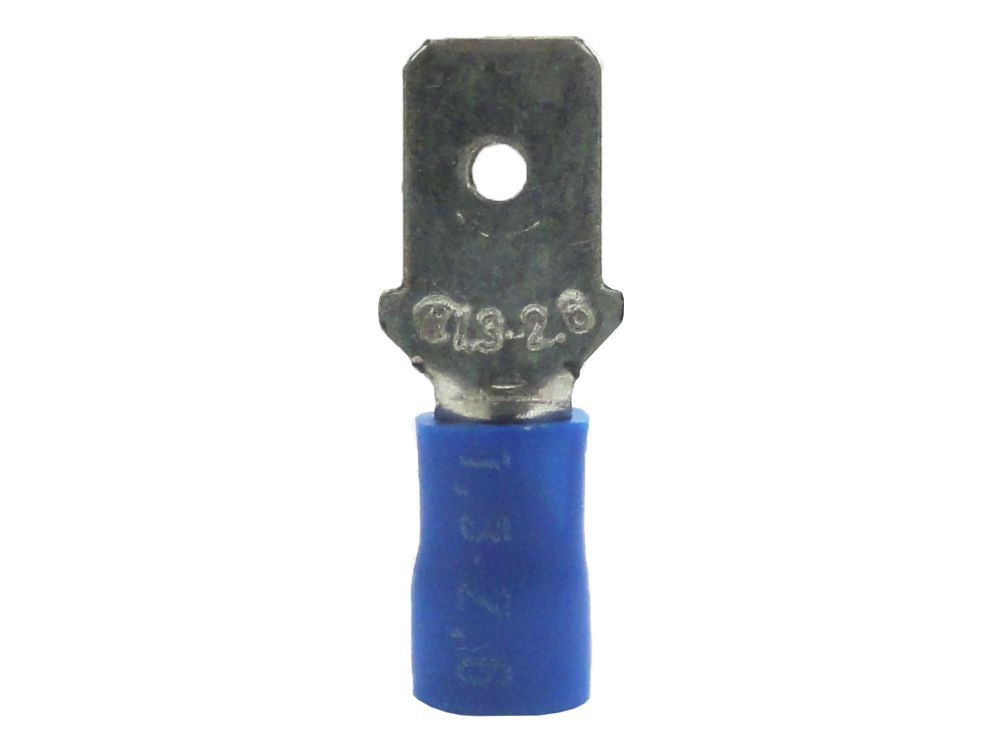 Terminal Cobre Estanhado a Compressão Macho Pre-Isolado 1,50-2,50 mm² Azul