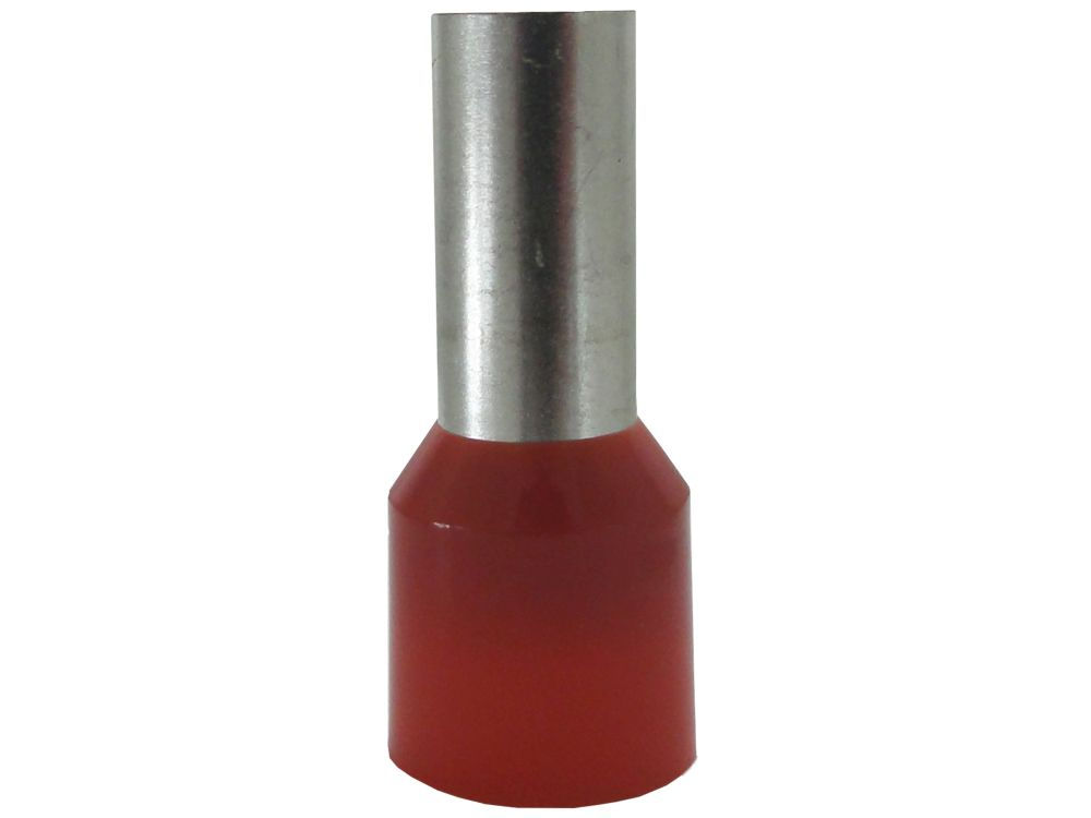Terminal Cobre Estanhado a Compressão Pino Tubular Pre-Isolado 35,00 mm² Vermelho
