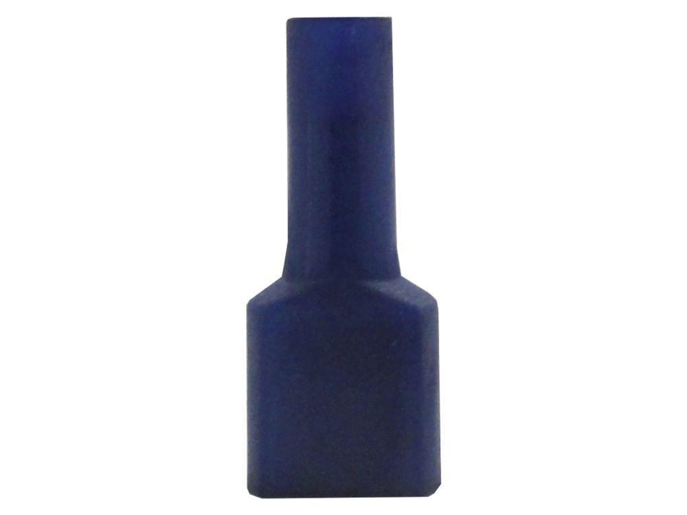 Terminal Cobre Estanhado a Compressão Fêmea Isolado Total 1,10-2,60 mm² Azul