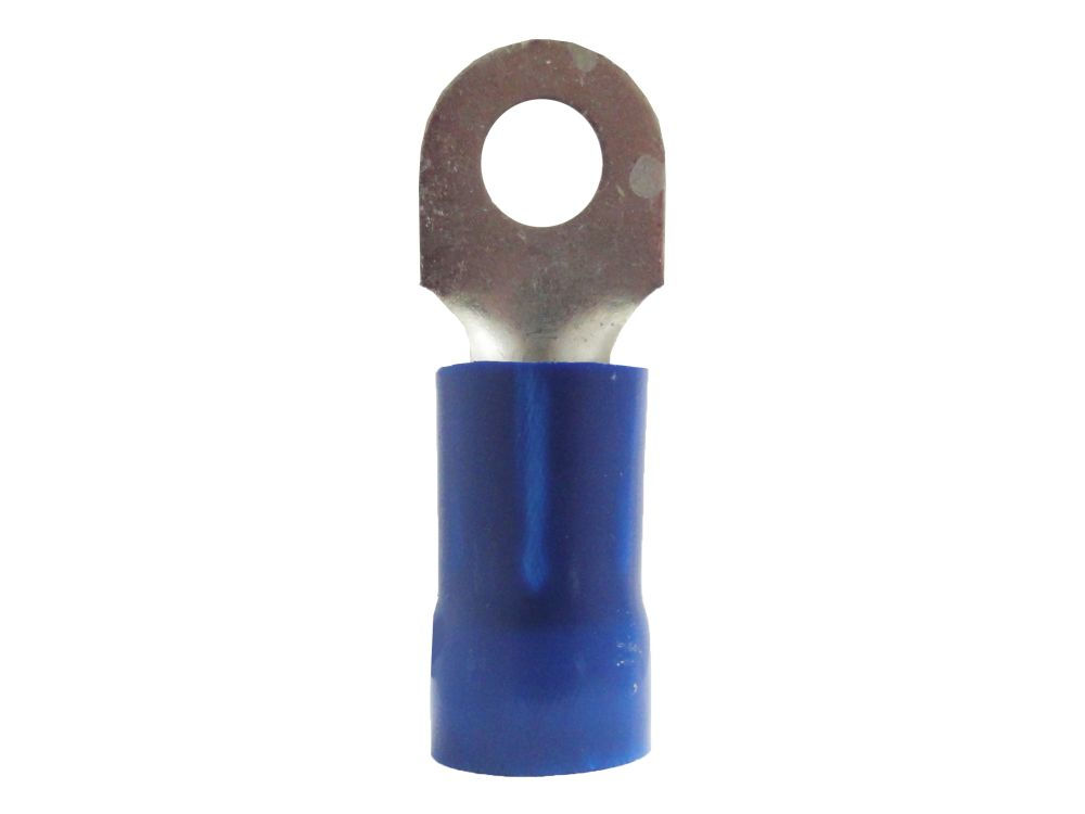 Terminal Cobre Estanhado a Compressão Anel Pre-Isolado 70,00 mm² com 1 Furo M10 Azul