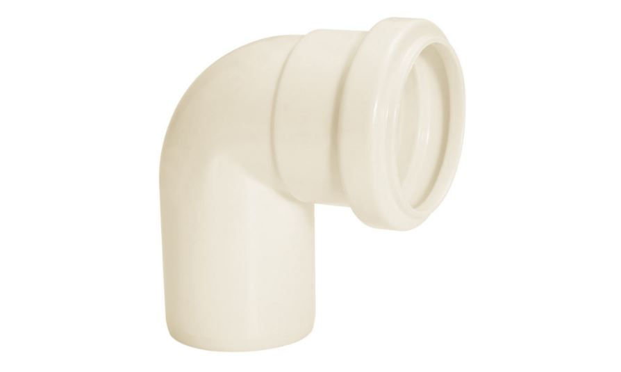 Joelho PVC 90G 50 mm Classe 8 Branco Esgoto