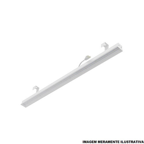 Luminária Industrial Led Luminária Industrial LED Sobrepor Falcon 1x29W Alumínio 4200 lm 4000K Branca 220VCA IP20 50.000H 1112x63x46 mm