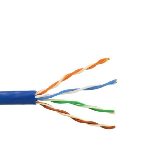 Cabo Cobre Lógico PVC 4 Pares UTP CAT6 cm Azul Caixa com 305 M