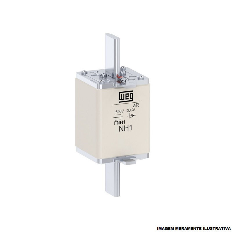 Fusível Fusível NH Porcelana Ultra-Rapido Tamanho 1 400A 690VCA Contato Faca