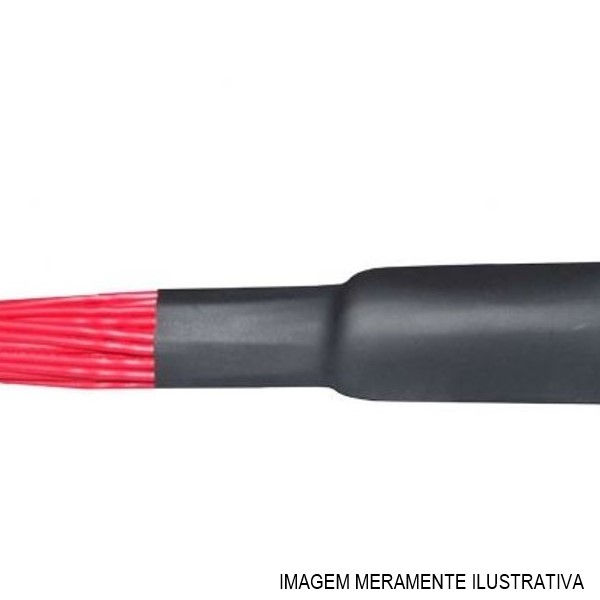 Tubo Termocontrátil Poliolefina 600VCA 1" Vermelho 20,8-40,84 mm