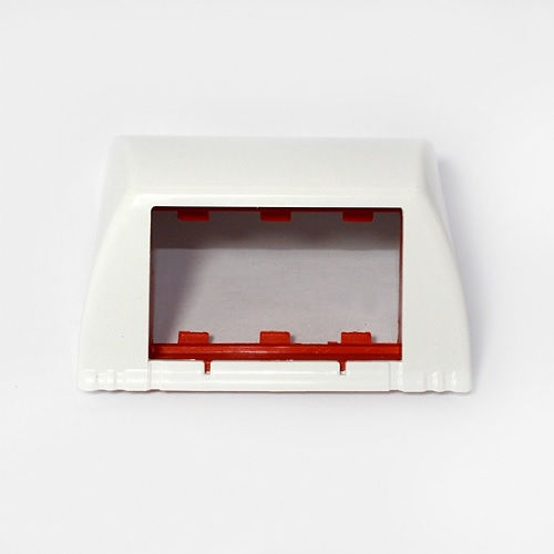 Caixa Porta Equipamento ABS para 3 Módulos Raio 40 mm Branca Rotation