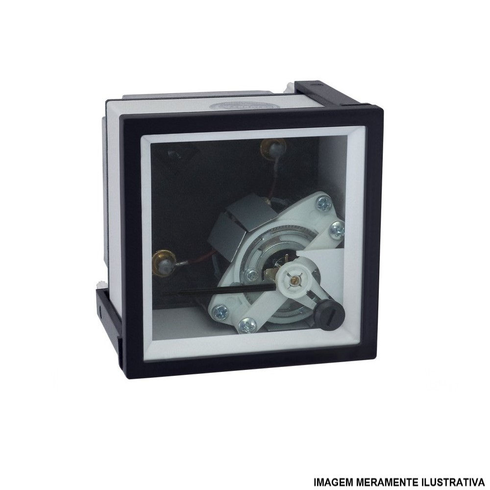 Amperímetro Amperímetro Medidor Frontal Analógico sem Escala 96x96 mm (X/5A)