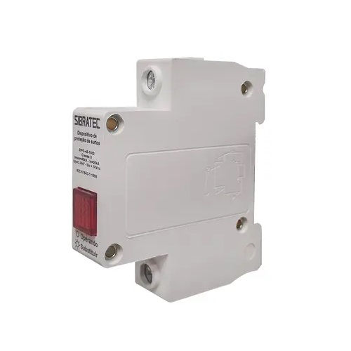Dispositivo DPS Unipolar 20 KA/40 KA 1000VCC Proteção Contra Surto para Energia Solar DIN Classe II