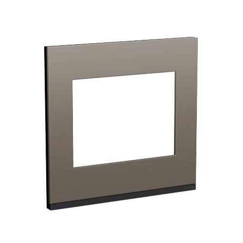 Placa PVC para 6 Módulos 4x4 Grafite Orion com Suporte