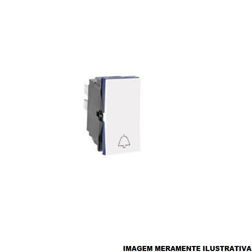Módulo Módulo Pulsador Campainha 2A/250VCA PVC Branco Linha Pial PLUS Mais Borne Automático
